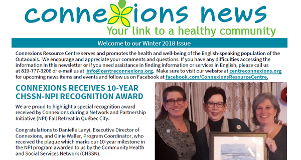 Find Out What’s New and Upcoming in Our Connexions Winter Newsletter!