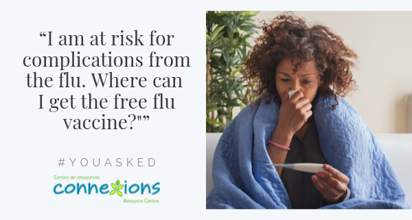 #YouAsked: “I am at Risk for Complications from the Flu. Where can I Get the Free Flu Vaccine?”