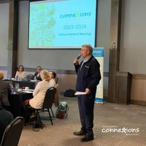 Connexions' Board of Directors President, Cary O'Brien chairs the 2024 Annual General Meeting.