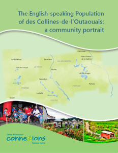 Cover of the Collines de l'Outaouais report with pic of areas map